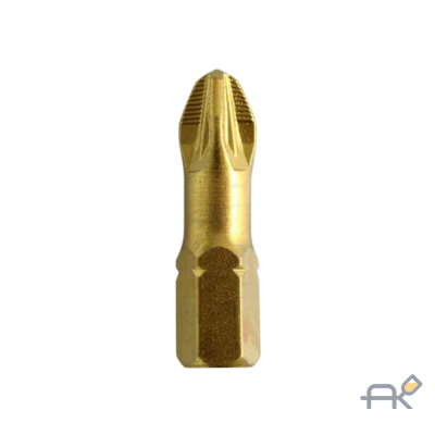 Биты PZ3 25 мм. сталь S2. нитрид титана. 5 шт.. Hoegert HT1S386